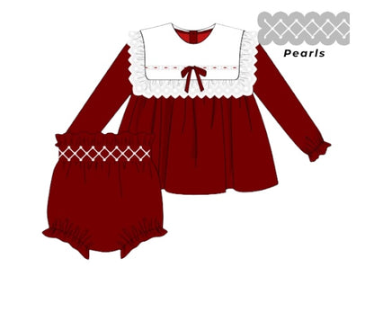 Velvet Classic: Girl Diaper Set