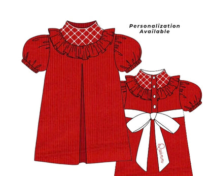 A Very Merry Heirloom: Girl Name Dress