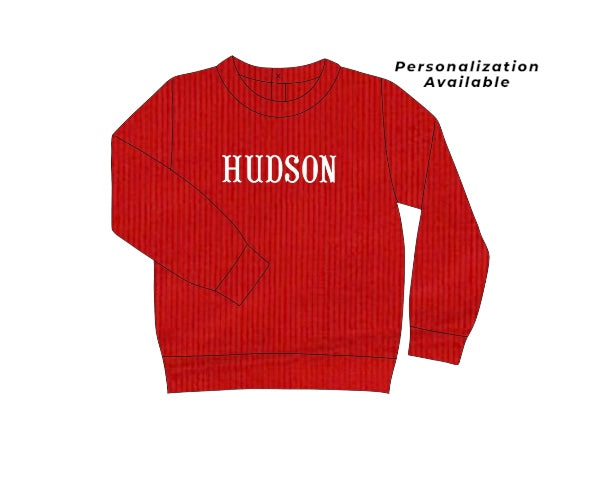 A Very Merry Heirloom: Boy Name Pullover