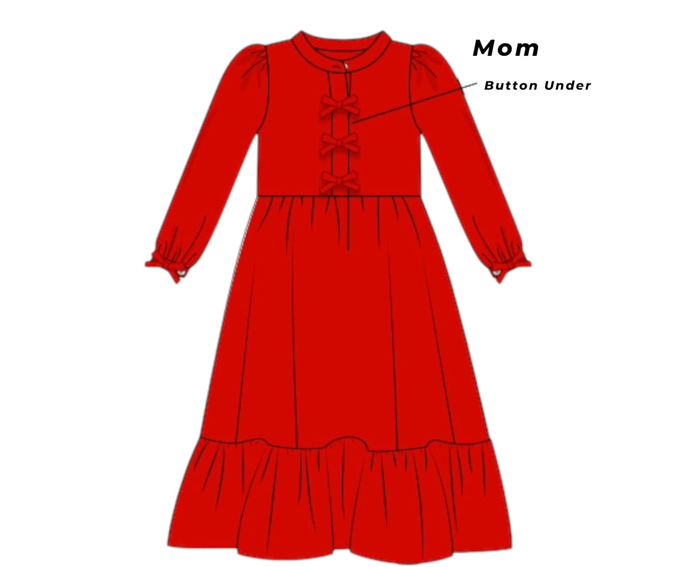 Yuletide Charm: MOM Dress