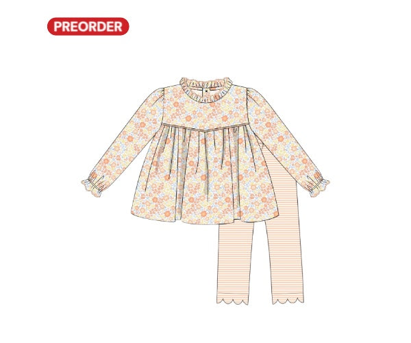 Autumn Meadows: Girl Pants Set