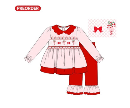 Candy Cane Lane PO16: Girl’s Pant Set