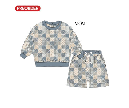 Mom and Me Cozy Day Lounge - Vintage Blues - MOM