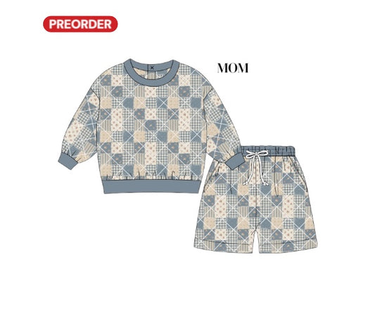 Mom and Me Cozy Day Lounge - Vintage Blues - MOM