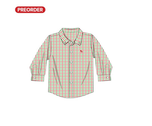 Yuletide Charm: Boy Button-down