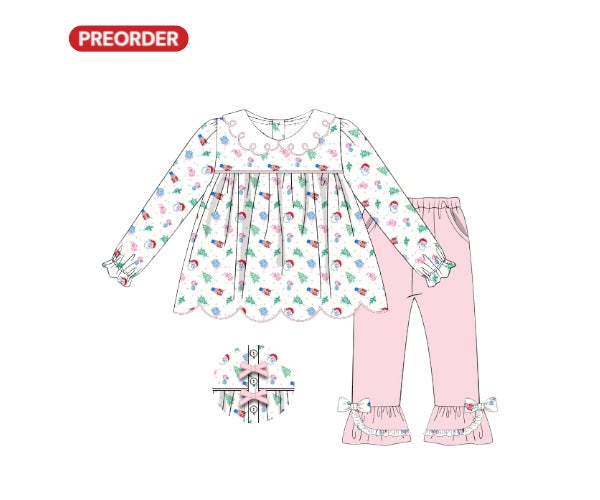 Confetti Christmas Cheer: Girl’s Pant Set