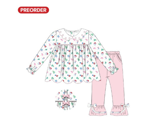 Confetti Christmas Cheer: Girl’s Pant Set