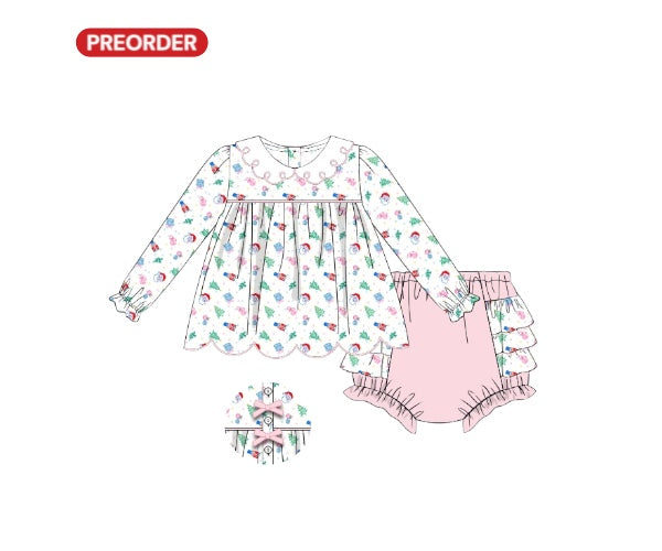 Confetti Christmas Cheer: Girl Diaper Set