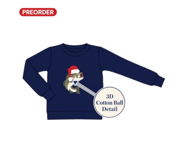 Santa’s Catch: Boy Crewneck