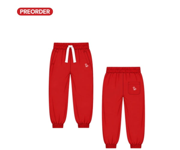 Proper Joggers: Banded: Red