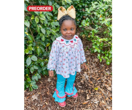 Jolly Trains and Canes - Girl Pants Set