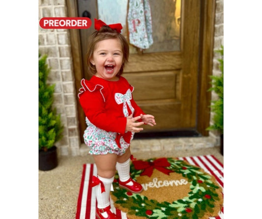 Joyful Floral PO16: Girl’s Diaper Set