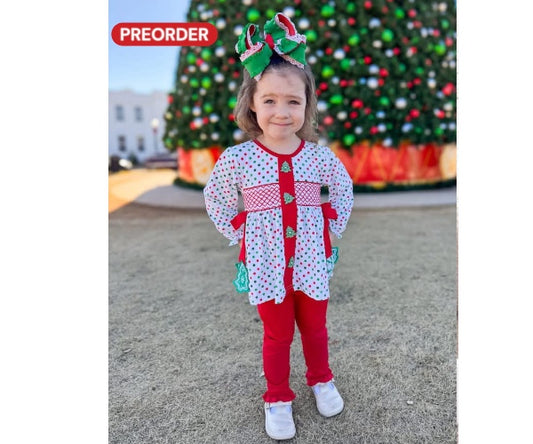 Oh, Christmas Tree PO17: Girl’s Leggings Set