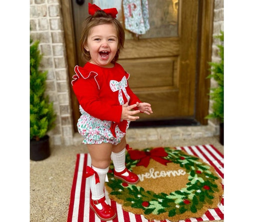 Joyful Floral PO16: Girl’s Diaper Set