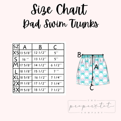 Parton’s Garden - DAD - Swim Trunks
