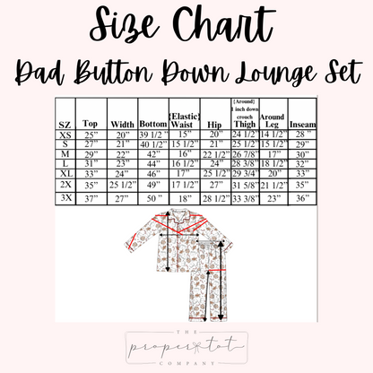 Baubles and Bows Lounge - Dad’s Initials Loungewear Pants