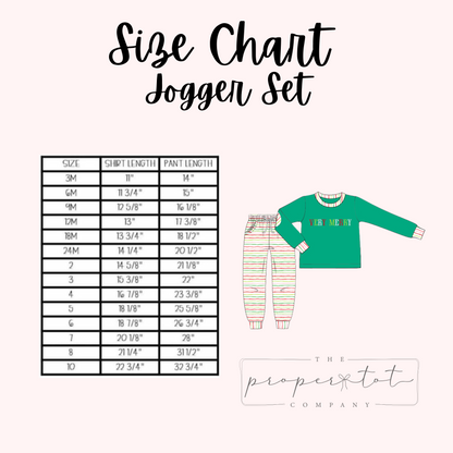 Preppy Gingerbread Classic - Saylor’s Banded Joggers Set