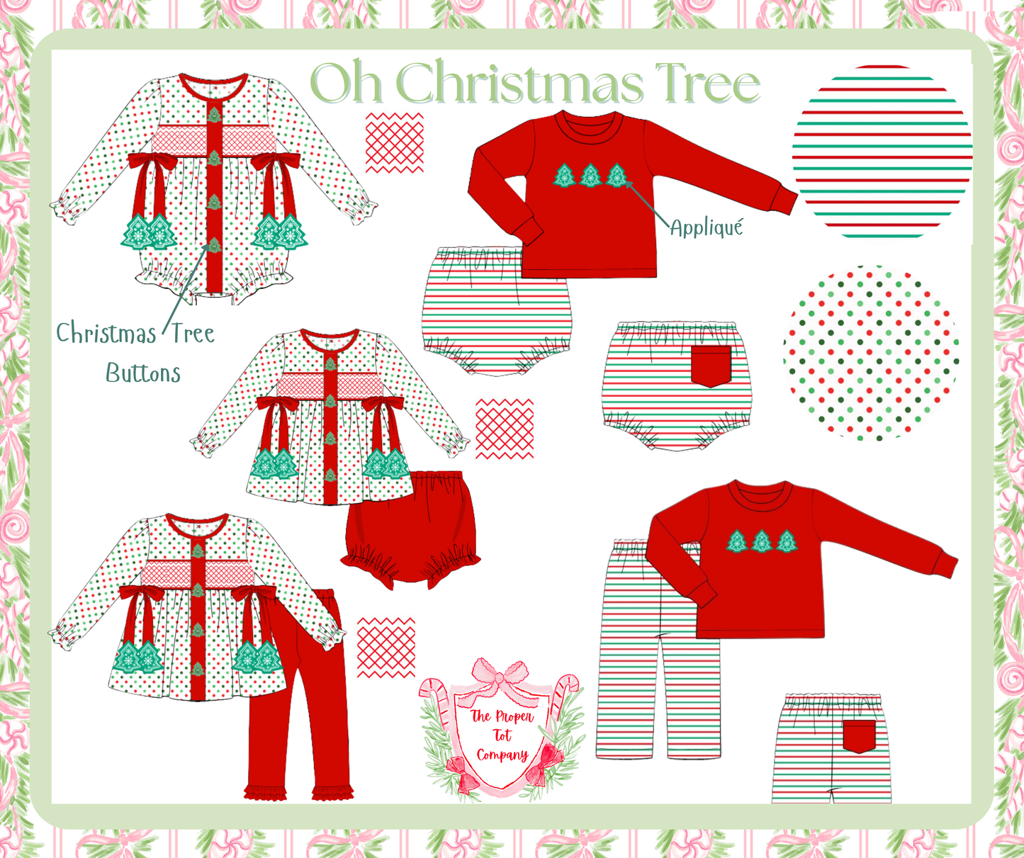 Oh, Christmas Tree - Stella’s Smocked Bubble