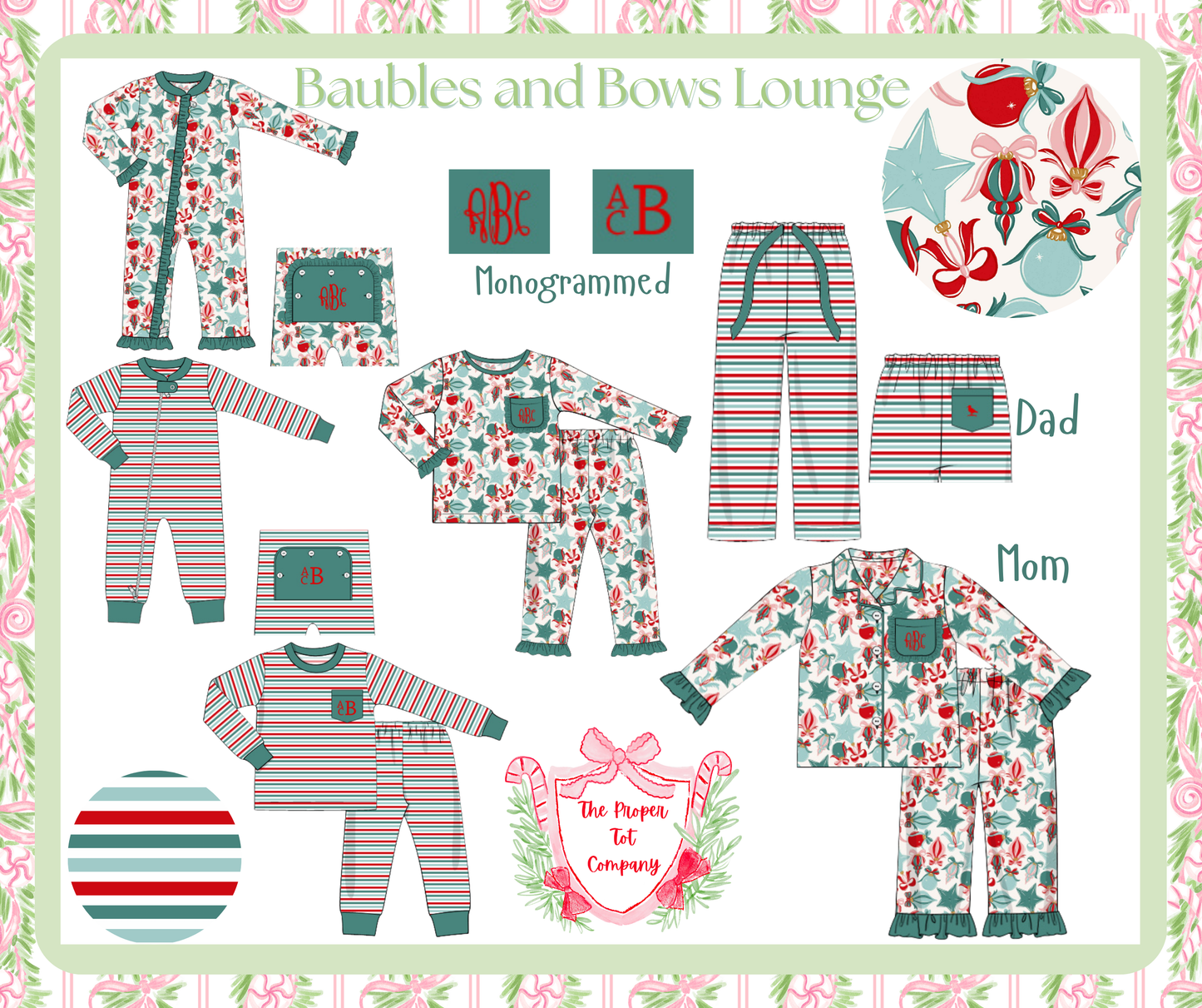 Baubles and Bows - Lolli’s Initials 2-piece Loungewear