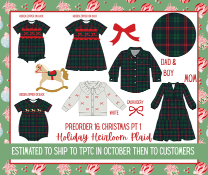 Holiday Heritage Plaid: Boy Bubble