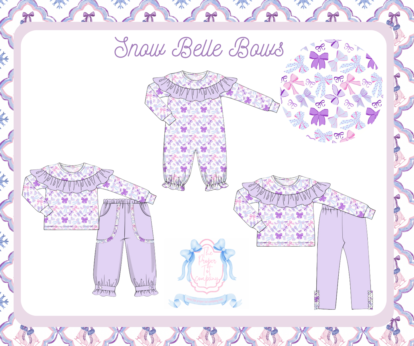 Snow Belle Bows - Hayden’s Quarter-Zip