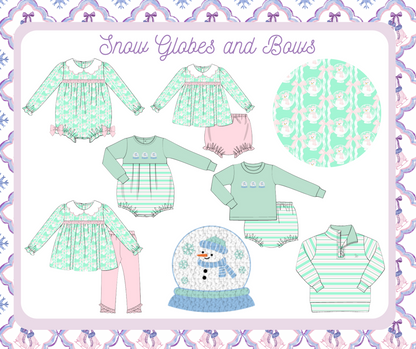Snow Globes and Bows - Presley’s Ruffle Leggings Set