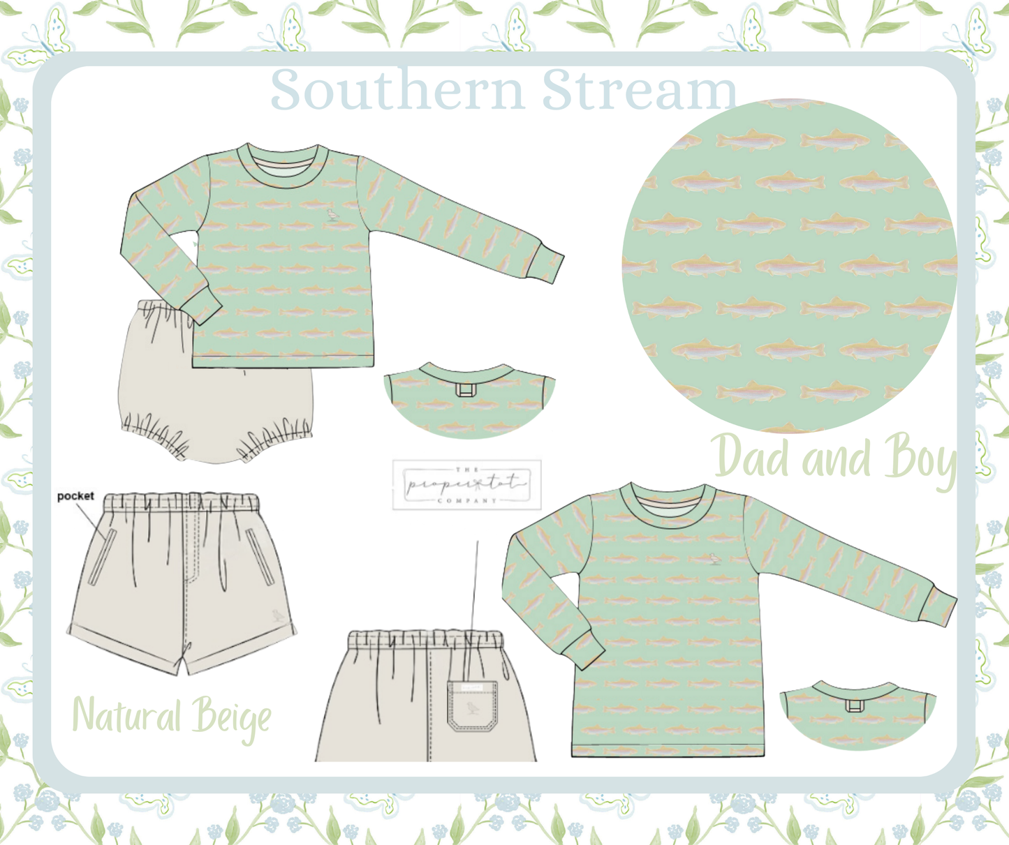 Southern Stream - Saylor’s Diaper Set