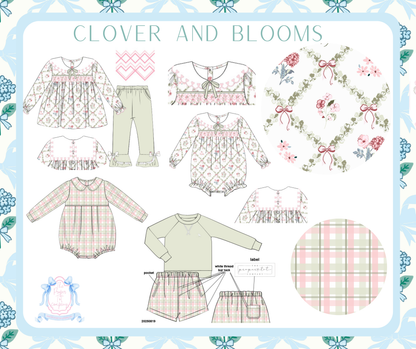 Clover and Blooms - Presley’s Embroidered Collar Pants Set