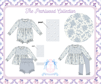 The Pearlwood Collection - Henrietta’s Geo & Pearl Smocked Bubble