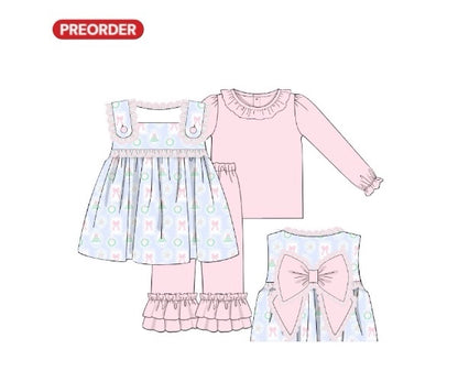 Grand Millennial Christmas PO17: Girl’s Pant Set