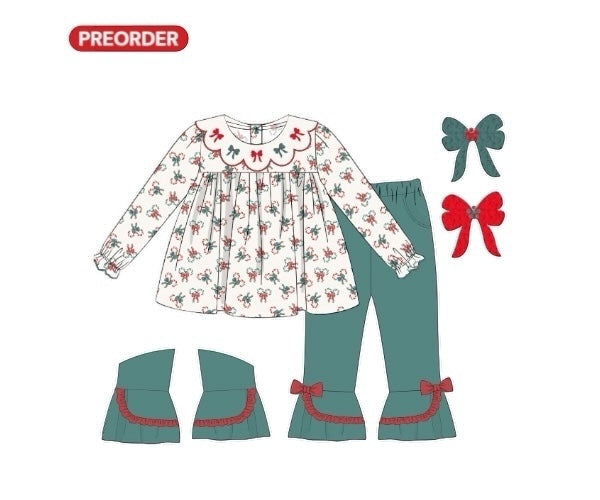 Jolly Trains and Canes - Girl Pants Set
