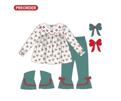 Jolly Trains and Canes - Girl Pants Set