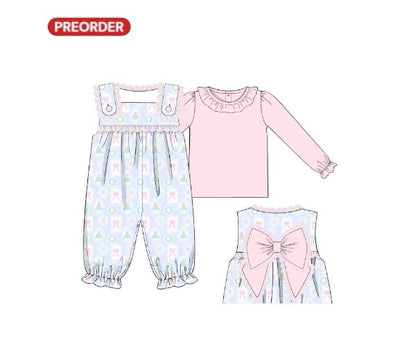 Grand Millennial Christmas PO17: Girl’s Romper